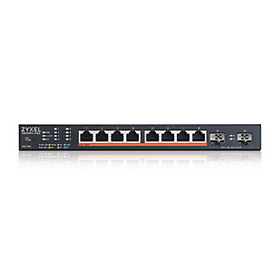 Zyxel XMG1915-10EP, Géré, L2, 2.5G Ethernet (100/1000/2500), Connexion Ethernet, supportant l'alimentation via ce port (PoE), Grille de montage XMG191 Zyxel XMG1915-10EP, Géré, L2, 2.5G Ethernet (100/1000/2500), Connexion Ethernet, supportant l'alimentation via ce port (PoE), Grille de montage XMG191