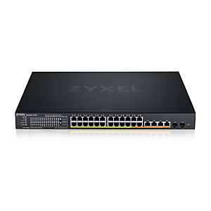 Zyxel XMG1930-30HP, Géré, L3, 2.5G Ethernet (100/1000/2500), Connexion Ethernet, supportant l'alimentation via ce port (PoE), Grille de montage, 1U XM Zyxel XMG1930-30HP, Géré, L3, 2.5G Ethernet (100/1000/2500), Connexion Ethernet, supportant l'alimentation via ce port (PoE), Grille de montage, 1U XM
