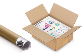 Caisses, boîtes et tubes pour documents